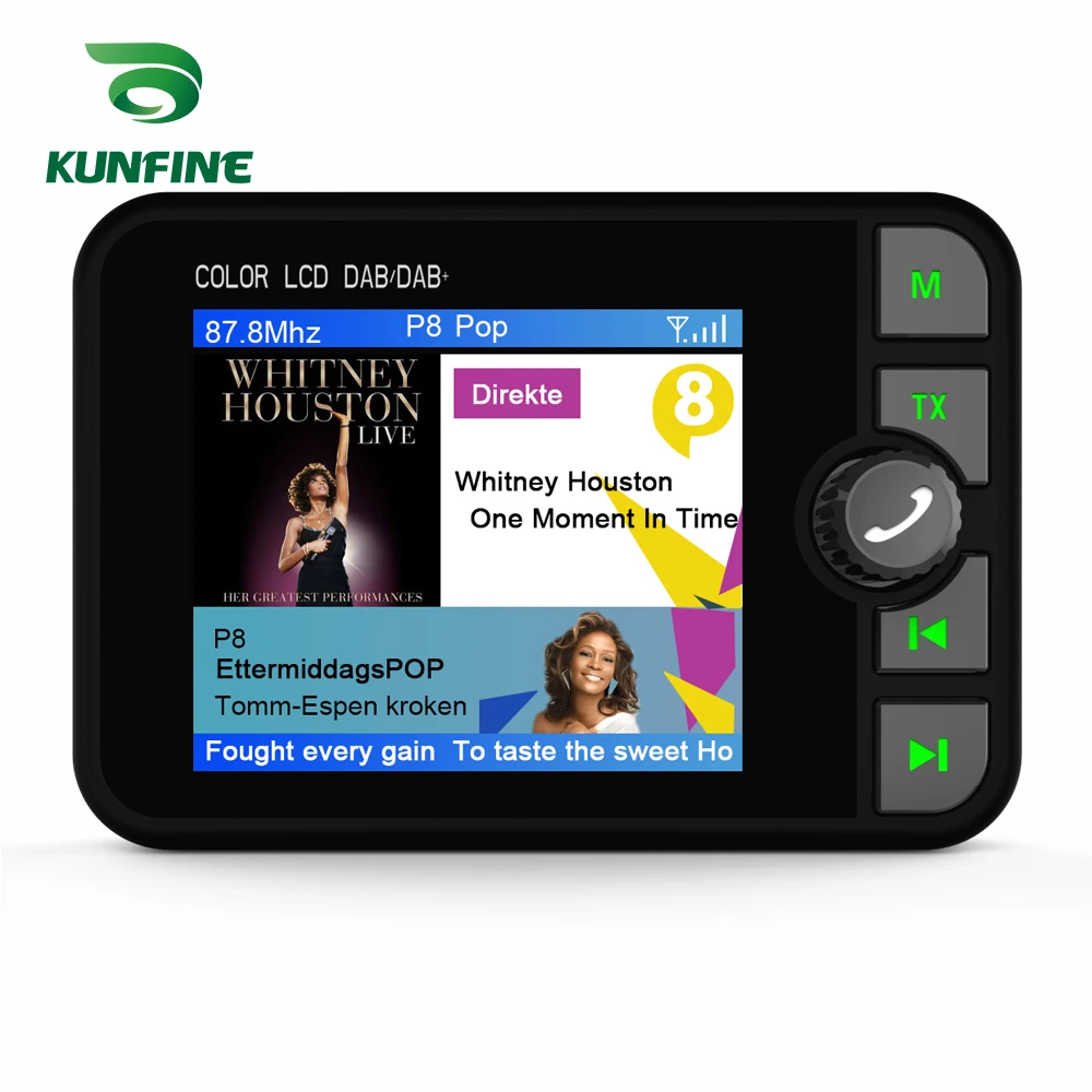 Universal Car DAB Digital Radio Adapter with BT Music Streaming Car Radio DAB+ Compatible With Android Unit