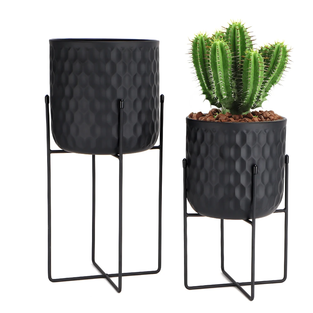 Pflanzenständer aus Metall, Blumenständer, moderne Pflanzenhalter, Blumenhalter für Blumentöpfe, Wohnzimmer_voghion.com