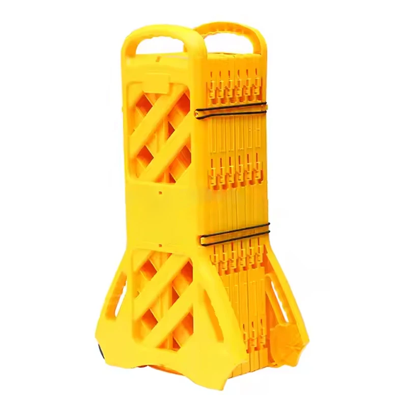 Mobile Expandable Plastic Traffic Barrier Retractable Belt Safety Barricade for Indoor Venue & Road Security