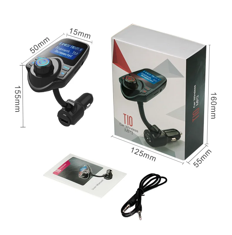 Handsfree Wreless Bluetooth Car Kt FM Transmtter Rado MP3 Player