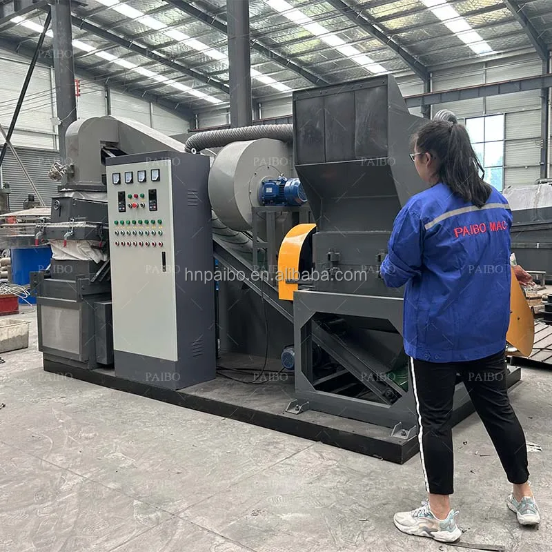 Automatic Factory Best Selling Waste Metal Recycling Scrap Copper Wire Cable Granulator Machine