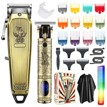 LM-2031 New Model hair trimmer set professional Zero Gapped Hair Trimmer kit metal Retro hair trimmers & clippers