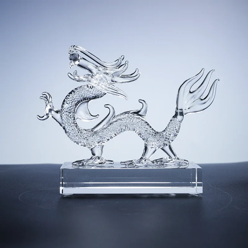 Factory custom crystal dragon decoration details