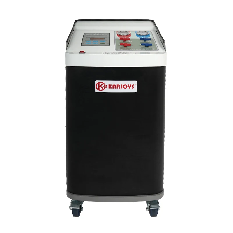Mașină automată Karjoys KJ-280A pentru recuperarea și umplerea cu gaz a sistemelor de aer condiționat AC, R134A, echipament pentru întreținerea autovehiculelor