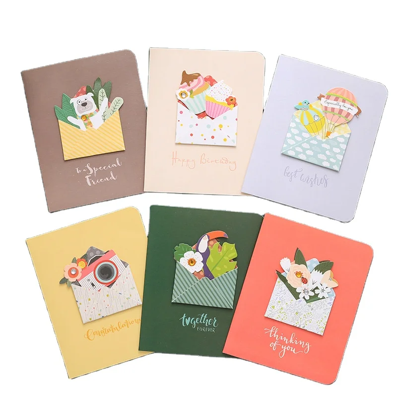 Imee New Design Wholesale Stereoscopic Cute Thank You Birthday Greeting Children S Day Cards With Envelope Buy Wholesale Handmade Custom 3d Printing Birthday Christmas Happy New Year Greeting Card Fancy Special Texture Paper