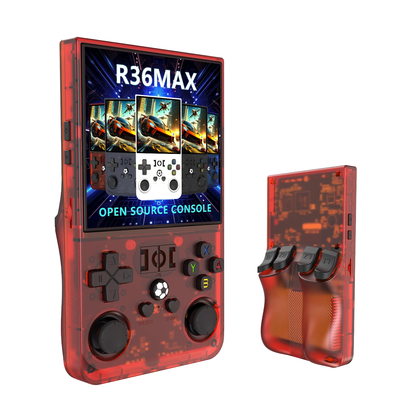 【在庫処分】4.0インチ (128G) R36 MAX 5色展開！ レトロハンド R36 MAX Handheld Game Console - 22000+ Classic Games