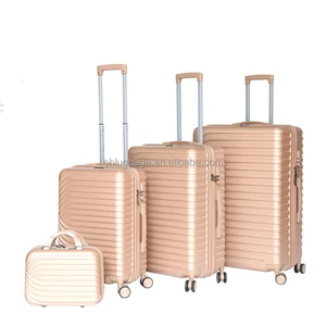 Factory Supply Low Price Hard Iron Trolley Traveling Color Matched Suitcase Luggage Sets Bags