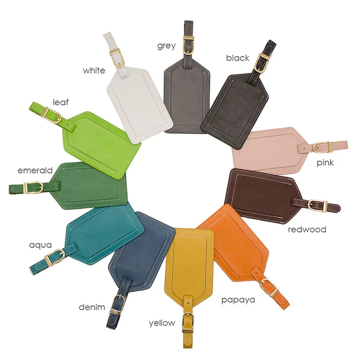 Promotion Wholesale Travel Baggage Bag Tag Personalized Custom Pu