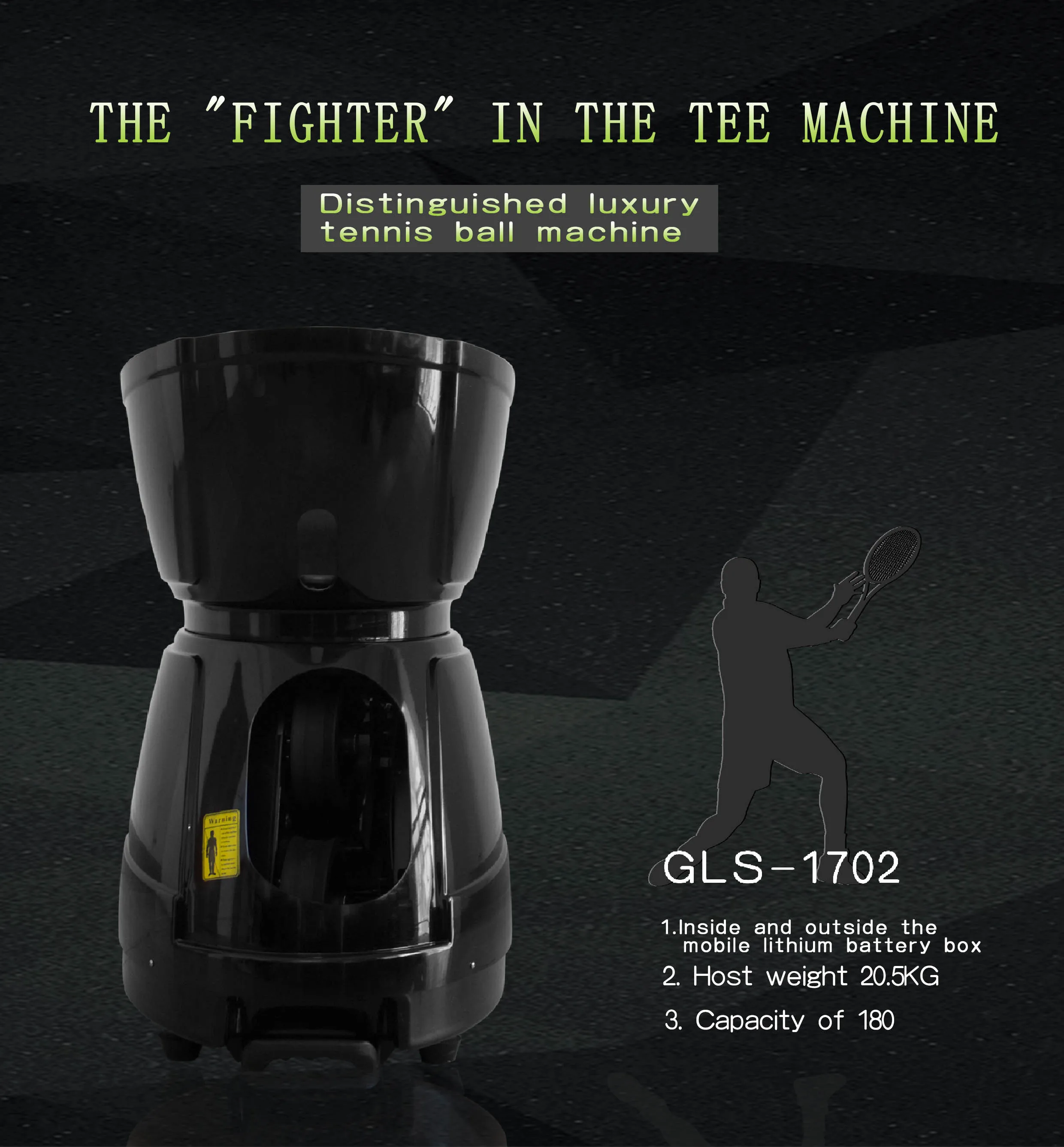 2021 New Gls1702 Tennis Ball Throwing Shots Launcher Machine With