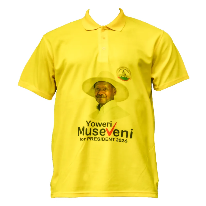 Election Campaign T Shirts Custom Logo Wholesale Yellow