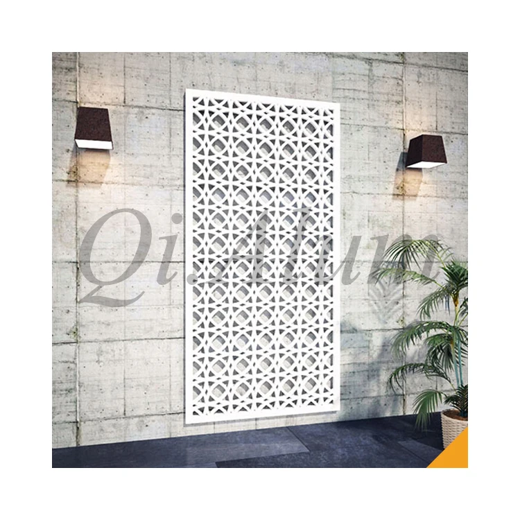 Foshan Interior Decorative aluminum Partition Panel screen Laser Cut Decorative Stainless Steel