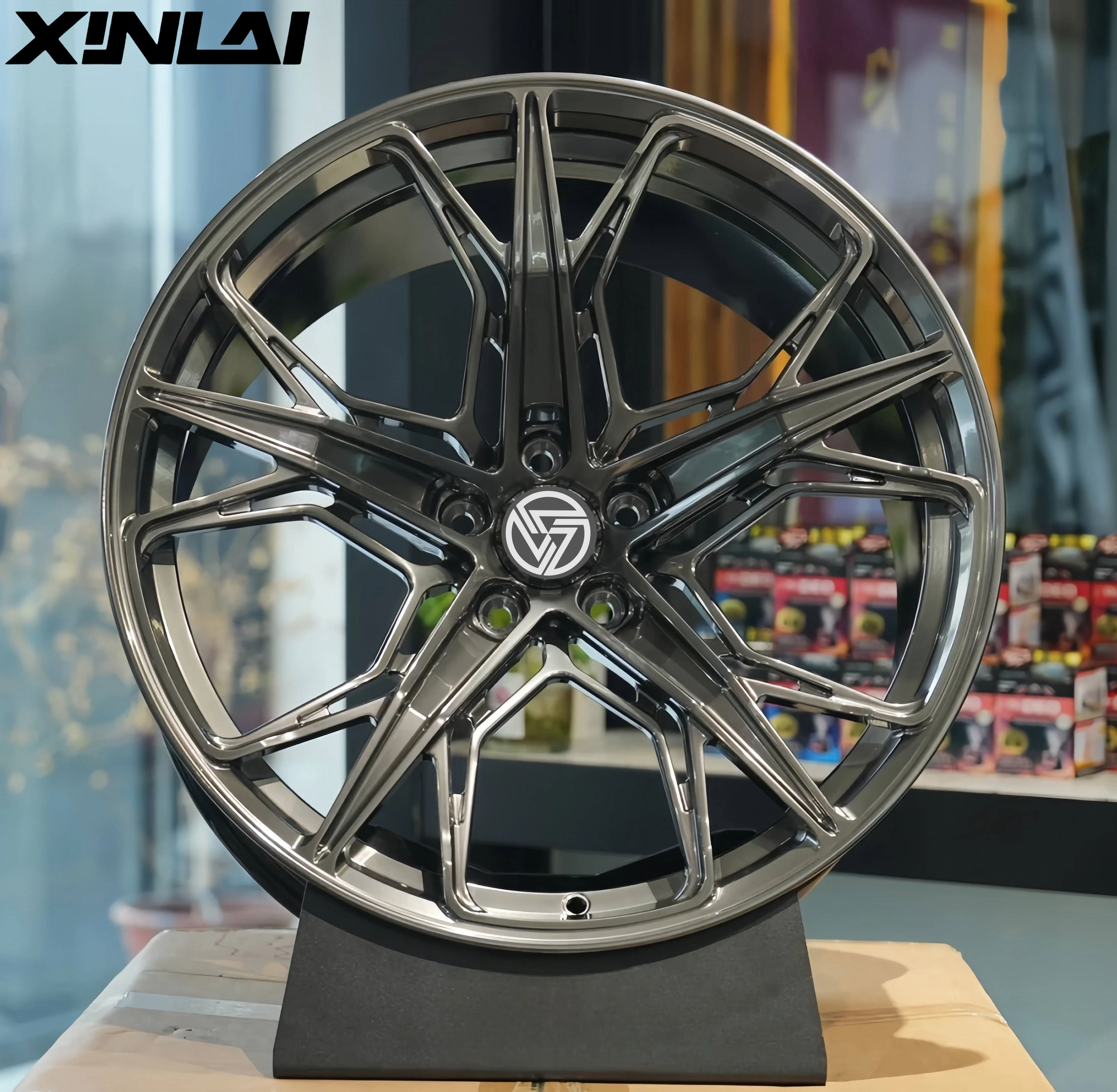 XINL Custom 18-22 Inch Passenger Wheels Deep Concave Forged Polished Lip 5x120 5x112 40mm ET for E60 F10 E30 E46 New Condition - Image 4