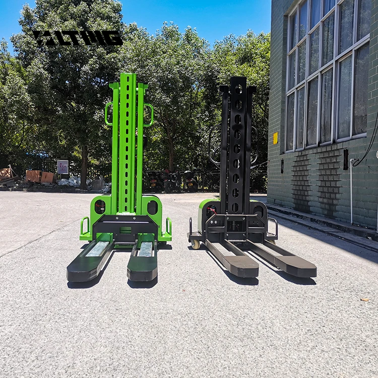 LTMG Portable Self Loading Stacker 500kg 700kg 1000kg Semi Electric Electric Pallet Truck 0.8-1.6m Lifting Height 48V/15AH