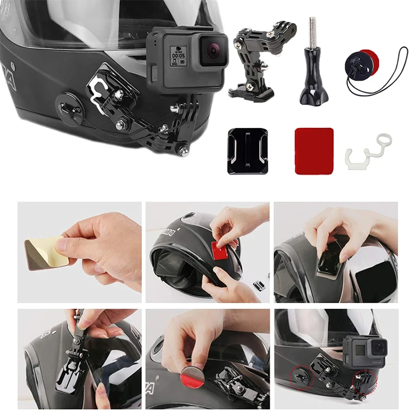 Adattatore A Testa Sfera In Lega Di Alluminio 17 Mm Con Clip E Vite 1/4” – Supporto Per GoPro, Fotocamera E Smartphone – Rotazione 360°