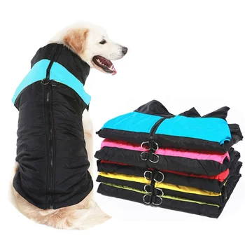 hot sales Waterproof Big Dog Vest Jacket Winter Warm Pet Dog Clothes/Small Large Dogs Puppy Pug Coat/cats Pets Clothing 6XL 7XL