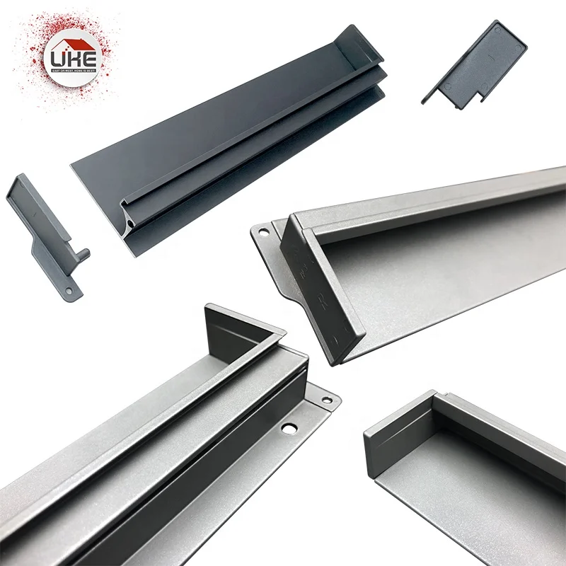 Customized Length Aluminum Concealed Handles for Wardrobe Cabinet with Clear Look