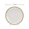 Assiette dorée de 10 pouces