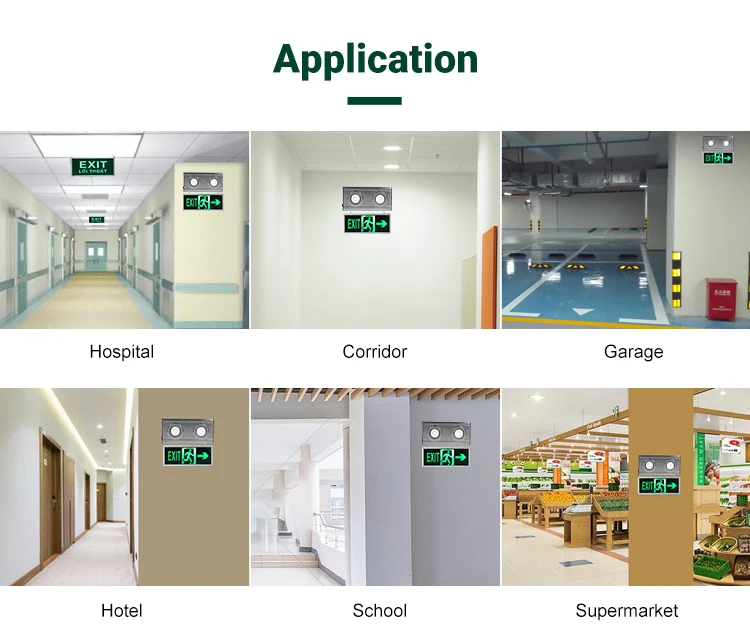 New Style COB Double Heads Emergency Light Wall Mounted Led Rechargeable Led Fire Emergency Light