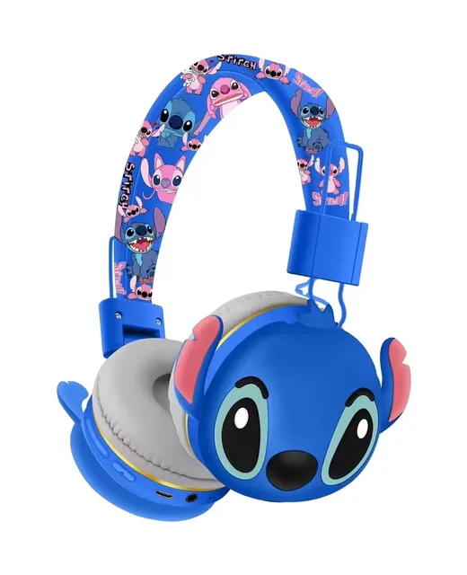 New style AH906 Stitch Wireless Headset children's cartoon Stitch headwear headset wireless headphones