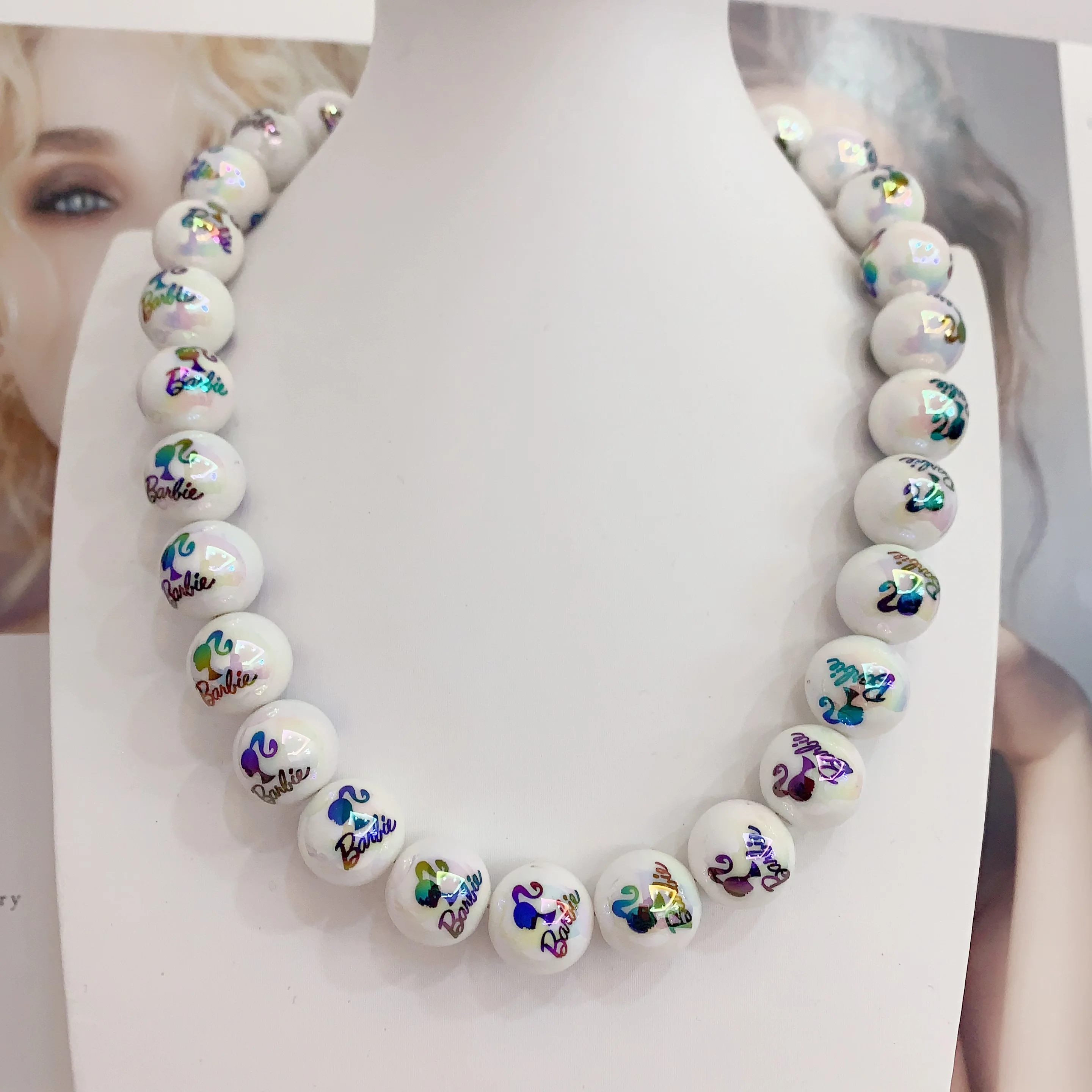 LS-L3168 Handmade Colorful Crystal Necklace for Gifts