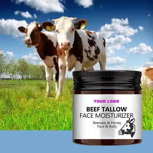 Hydrating Non-Greasy Tallow Face Balm Cream Honey & Squalane for Day & Night Use Suitable for Dry to Normal Skin Fights Dryness