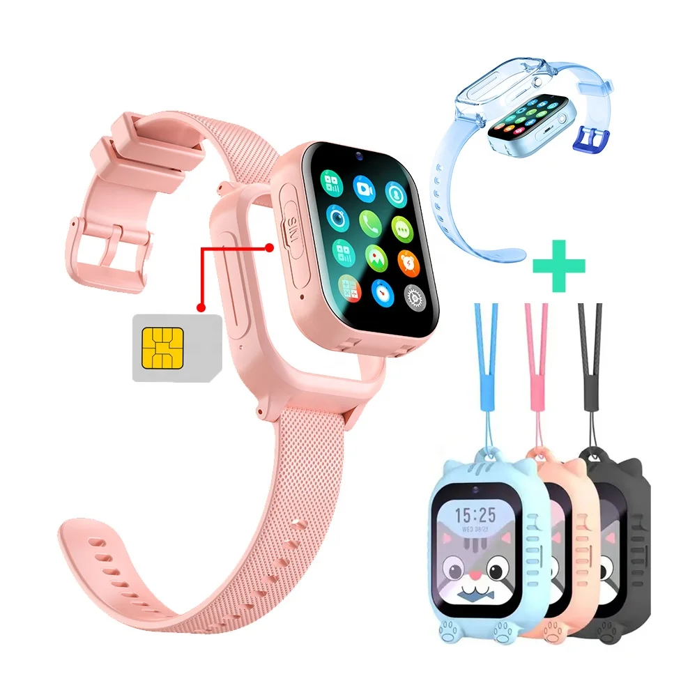 Smart Touch Android Mobile Phone 4g Lte Sim Card Wifi Smart Watch Phone Sim Card Android 4g Watches