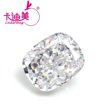 High Quality Synthetic Cubic Zirconia Long Cushion Cut Ice Crushed White CZ Gems Stones For Jewelry Making