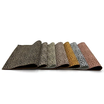 PU leather autumn and winter new products animal print leopard print frosted feel film process