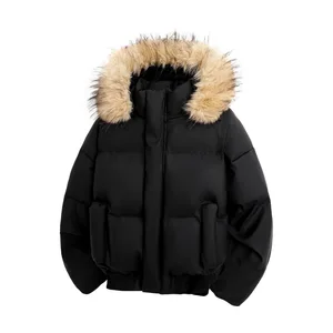 High-quality Men's Down Jacket, Loose and Oversized Cold-Resistant Fashion Jacket for Outdoor Wear