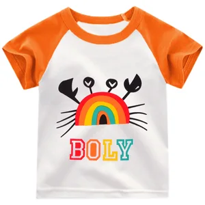 2023 Comfortable Casual Hot Selling Popular Printed Short-sleeved Shirts Bulk Wholesale Kids Clothing Boys Children Clothes