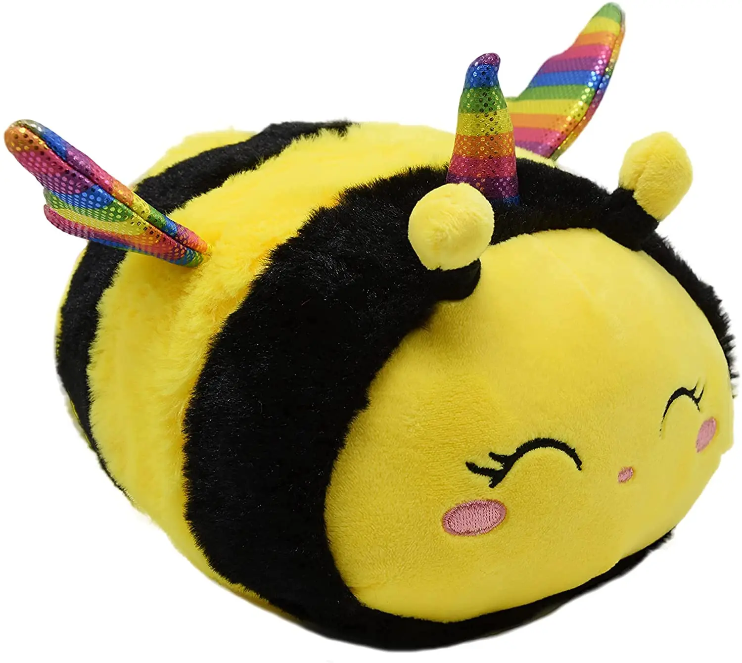 the bee with smile face and yellow wings bee animal shaped soft
