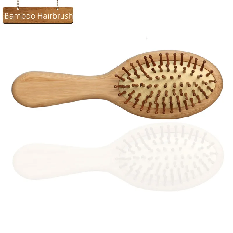 Eco Friendly Bamboo Wooden Paddle Air Cushion Hairbrush Detangling Hair Brush For Women Buy