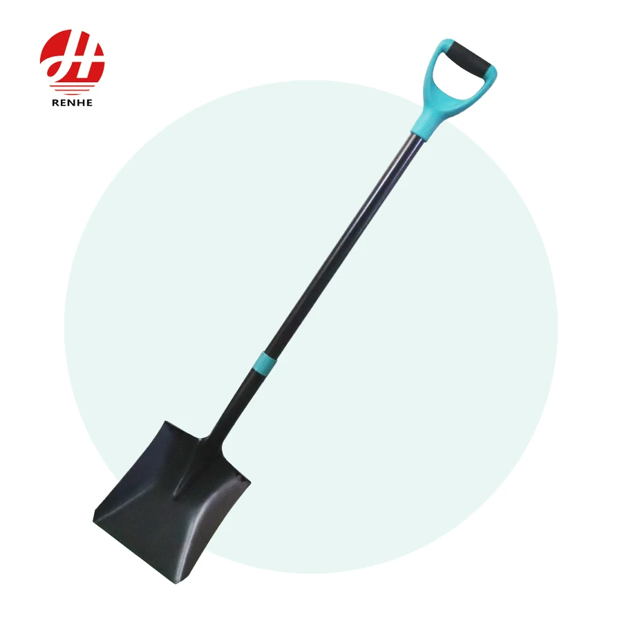 High Quality  Farming Hand Tools50Mn Steel Garden Heavy Shovel With Fiberglass Handle