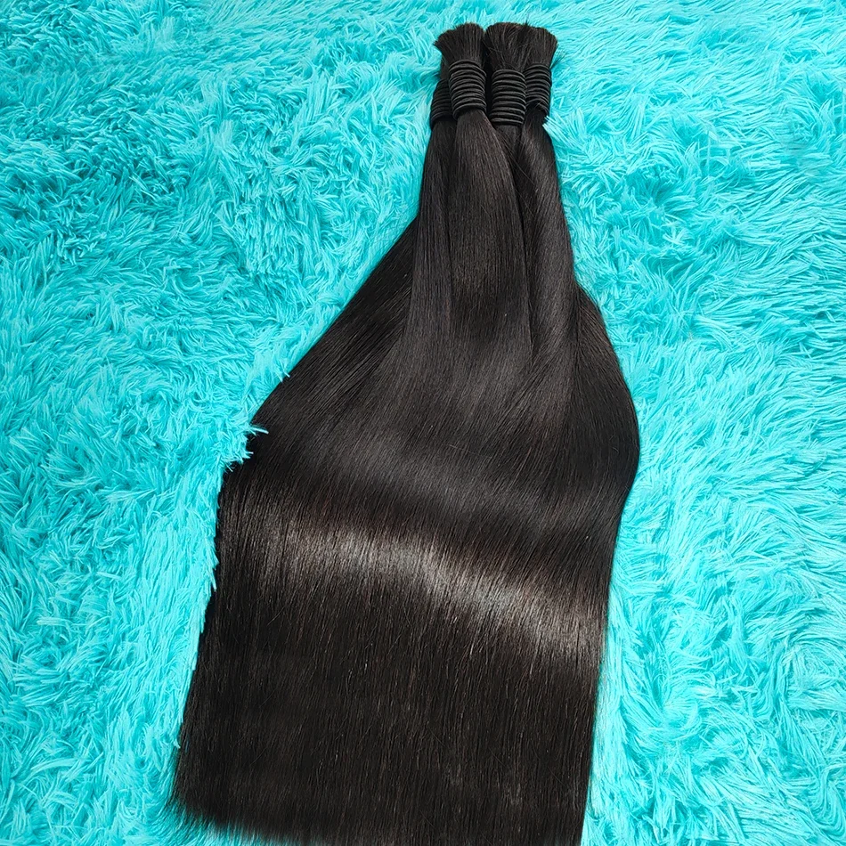 100% Virgin Human Hair Bulk Extension Loose Body Wave Bulk Weben fir Flechten_voghion.com