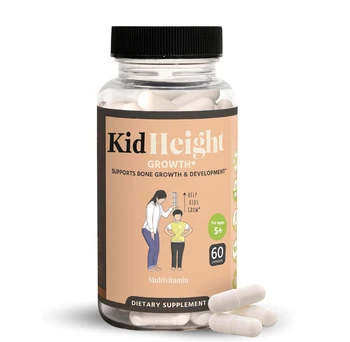 OEM Natural Height Growth for Kids & Teens Pediatric Recommended Capsules with Ashwaganda & Calcium Height Increase Vitamins