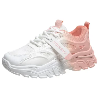 Wenzhou Factory Chaussures White Women Casual Sneakers Chunky Shoes ...