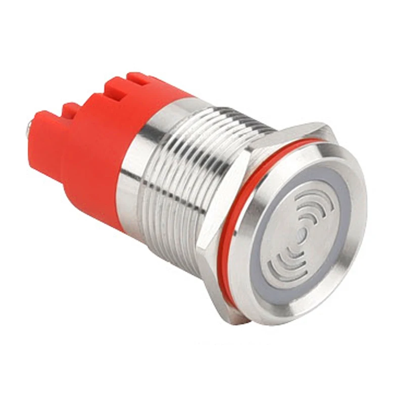16mm High-decibel and High-loudness Stainless Steel Metal Buzzer with Indication 12/24V/220V