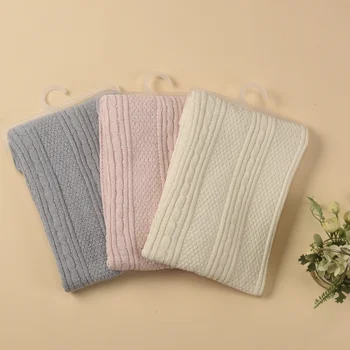 High quality 100% cotton super soft knit baby blanket for newborns