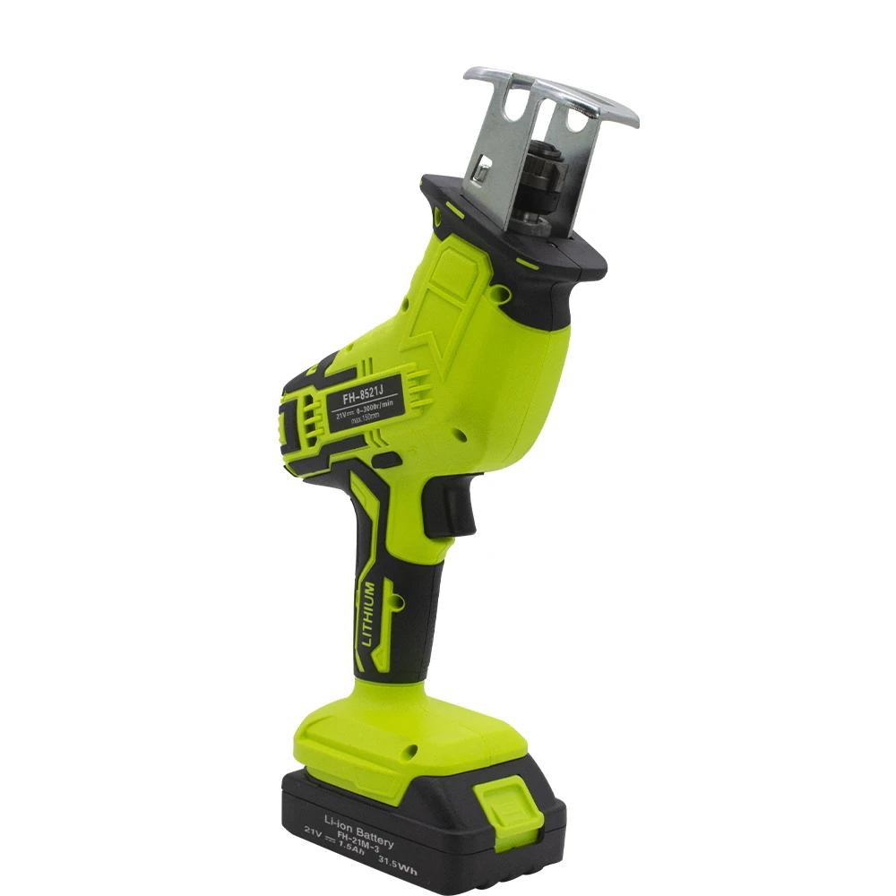 FEIHU 21V Industrial Grade Cordless Power Saw Kit DIY Handheld Saber Saw for Metal 1 Lithium Battery 1 Charger for Woodworking