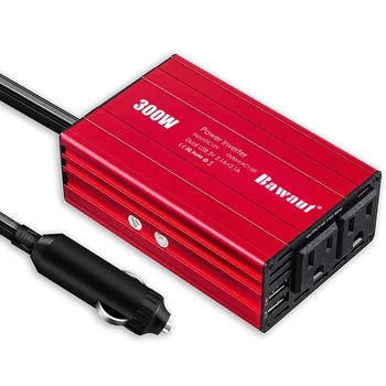 Factory Power Inverter 300W DC 12V To AC 110V Converter Modified Sine Wave With AC USB Output For Car