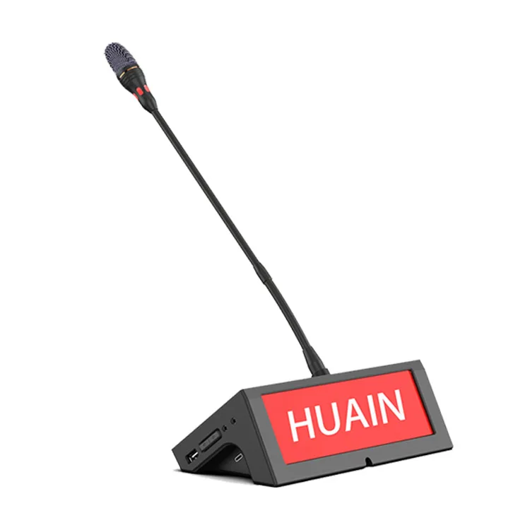 HUAIN Conference Full Digital Microphone Congress Discussion System Delegate Unit