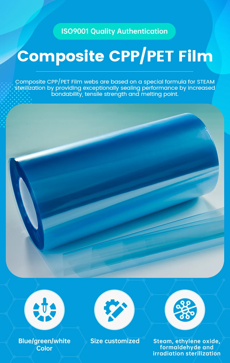 Medical Grade Coextruded Polypropylene Medical Grade Cpp/pet Plastic