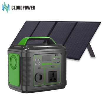 CloudPowa easy to carry outdoor portable power station P300 300w 236.8wh 64000mAh support solar panel charging