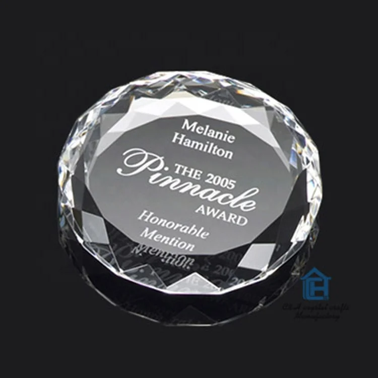 Factory Creative Popular Design 3d Laser Crystal Glass Cube Paper Weight for Business Gifts or Crystal Furnishing Articles