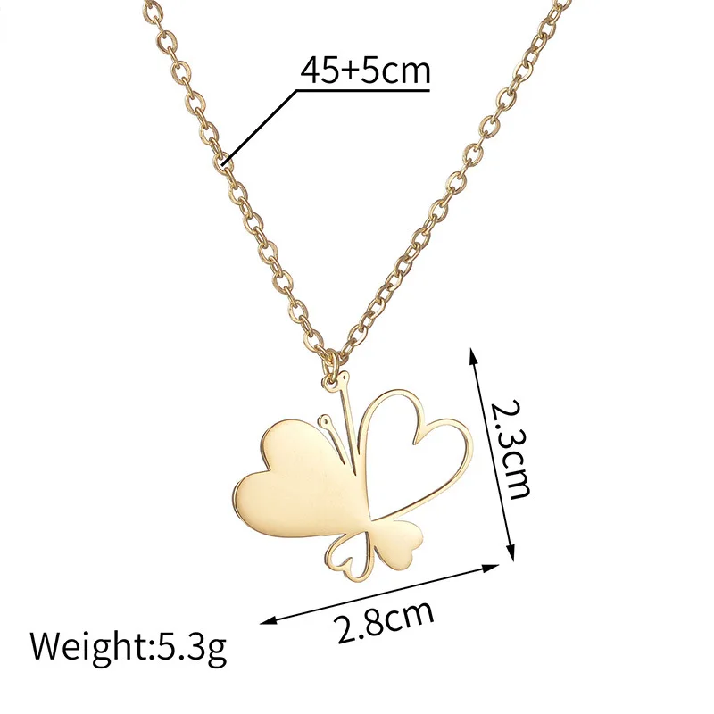 Personalized Name Butterfly Necklace