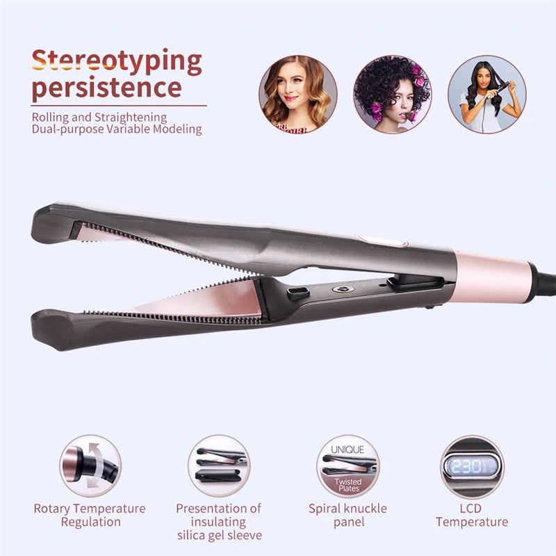 how to use 2 in 1 curling and straightening iron