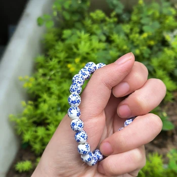 8mm絶妙なセラミックSentieブルーとホワイトセラミックナショナル