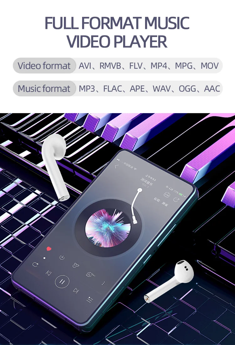 4 IPS Touch Screen Mp4 Player Android System with WiFI