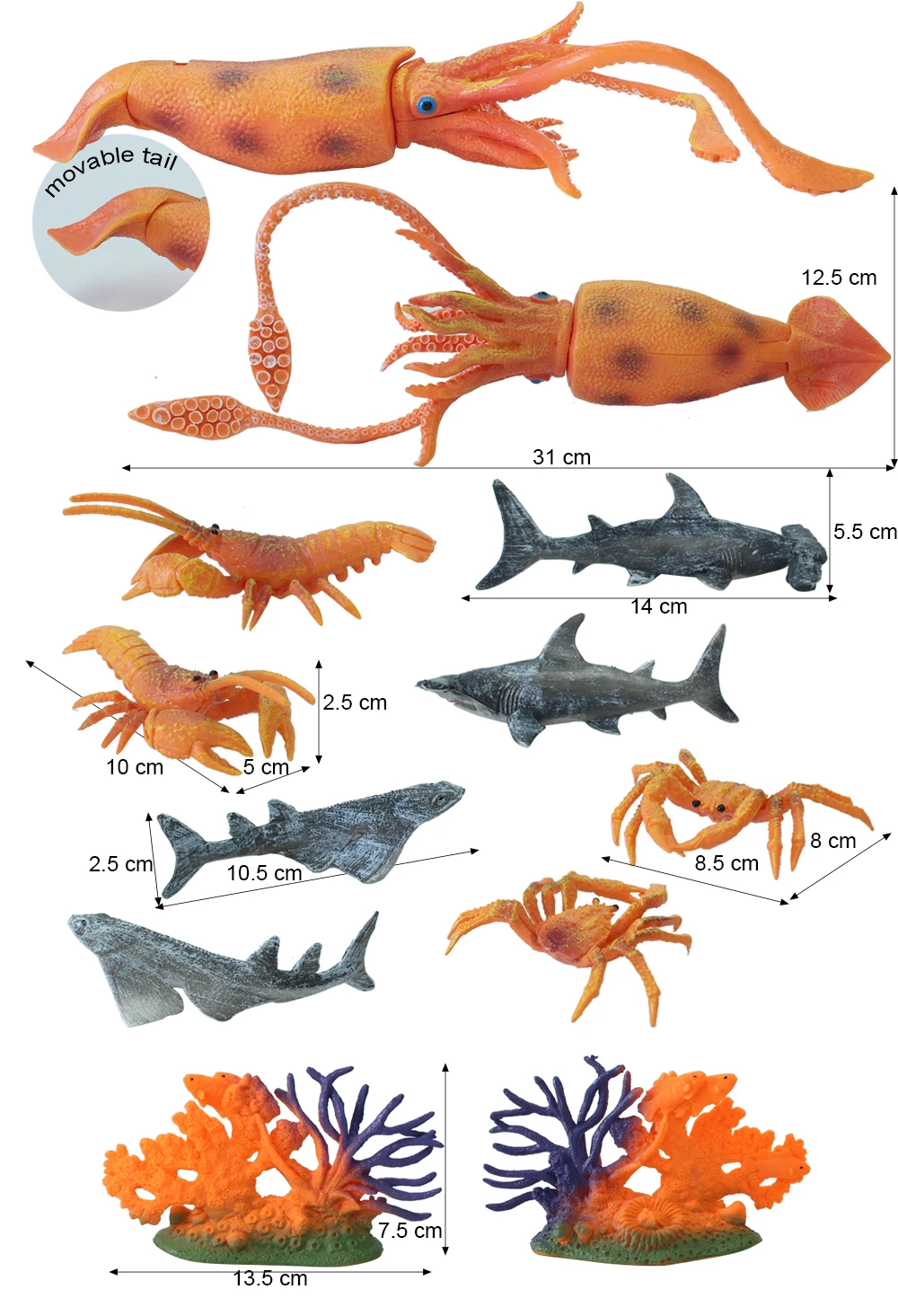 XO STUDIO 海洋生物 フィギュアセット XO STUDIO 海洋生物 フィギュアセット
