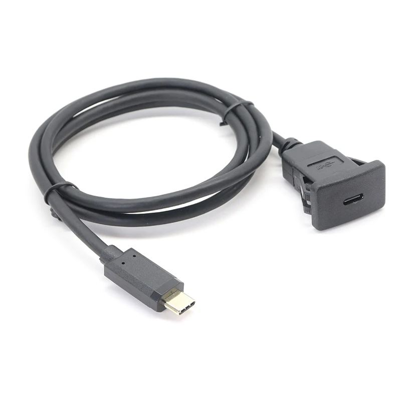 3ft (1m) Top Screw Locking USB C Cable 10Gbps - USB 3.2 Gen 2 Type-C Cable - 100W (5A) Power Delivery Charging, DP Alt Mode - Single